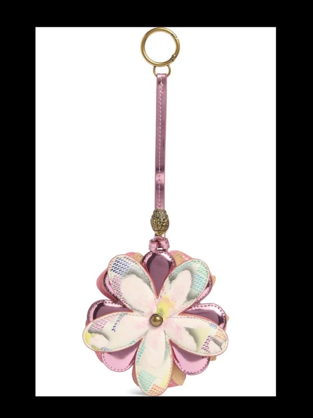 Kurt Geiger London Flower Faux Leather Bag Charm
